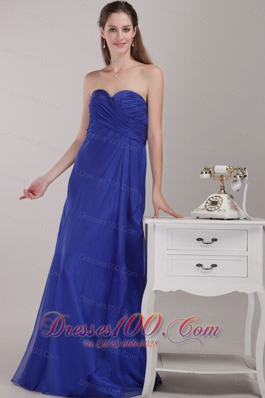 Royal Blue Bridesmaid Formal Dress Empire Fashion Color