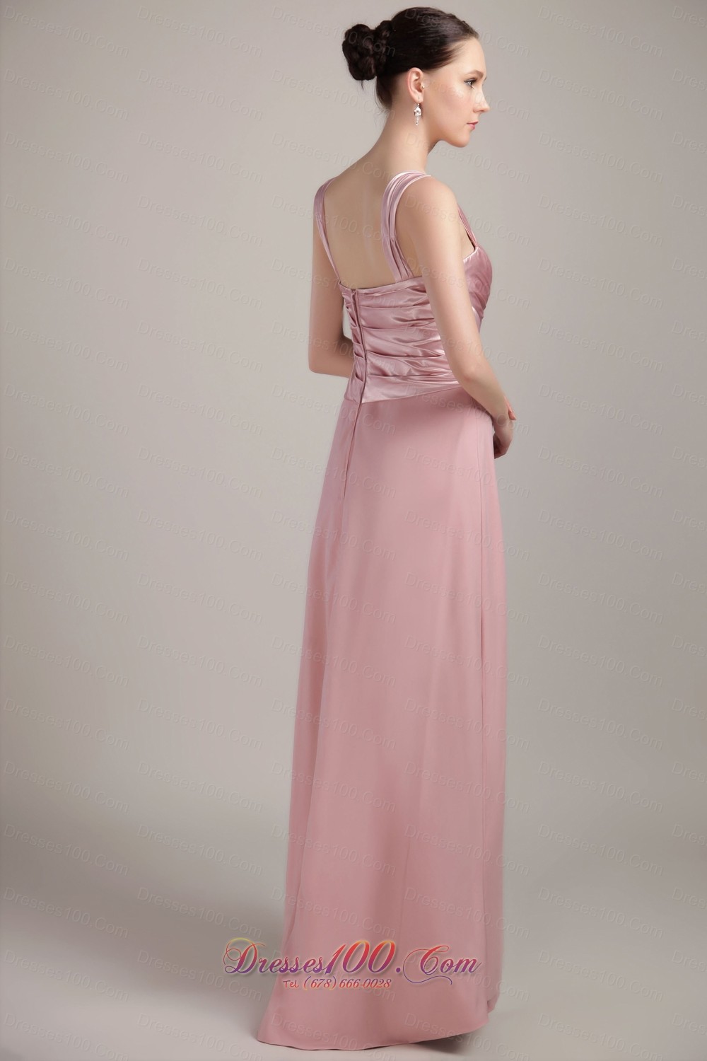 Wide Straps Column / Sheath Beading Mother Bride Dress