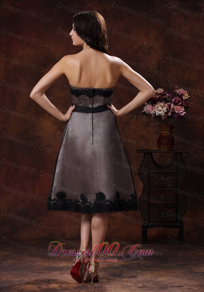 Tea-length Sash Mother Of The Bride Dress 2013