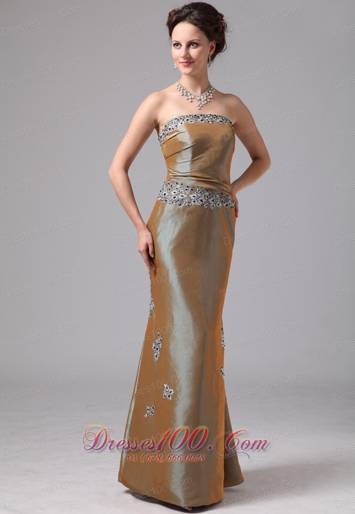 Mermaid Mother Dress Jacket Olive Green Appliques