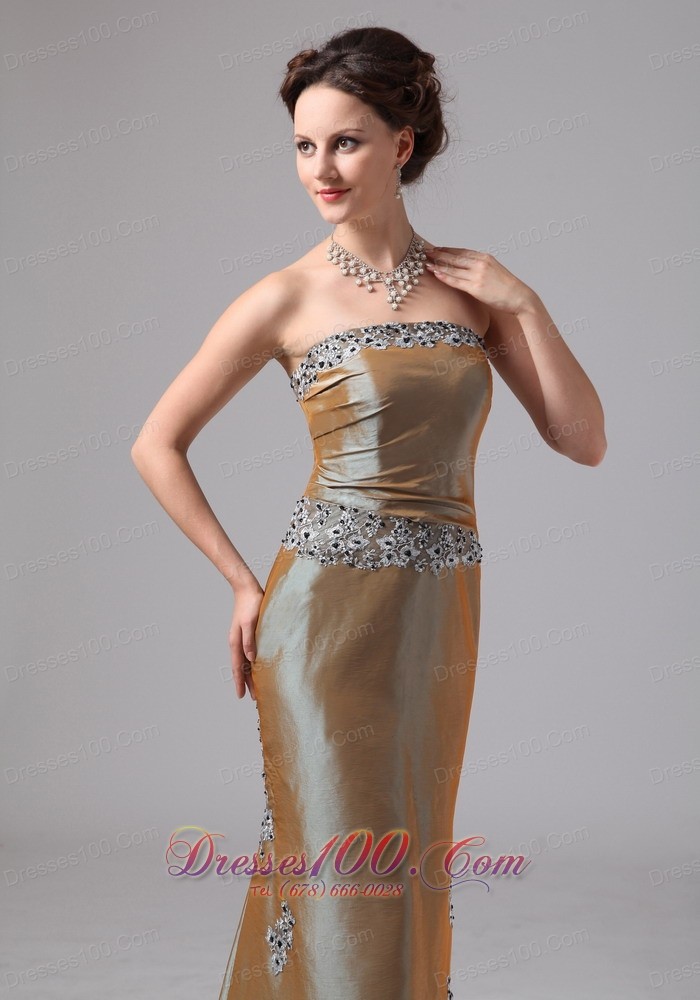 Mermaid Mother Dress Jacket Olive Green Appliques