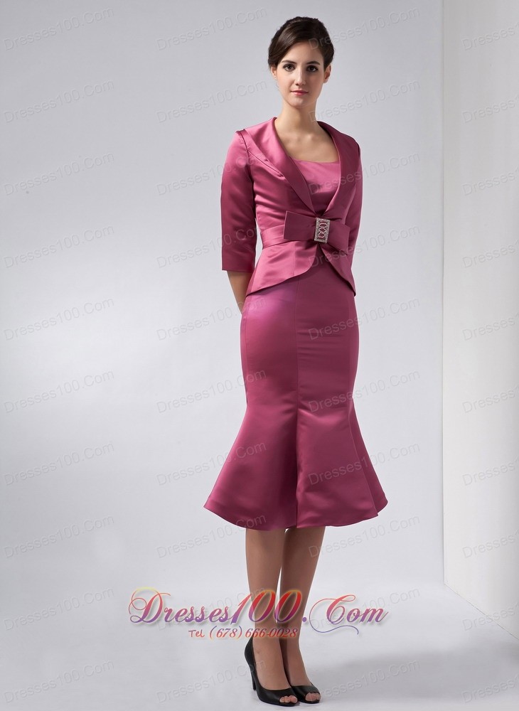 Mermaid Burgundy Mother Of The Bride Dress Straps