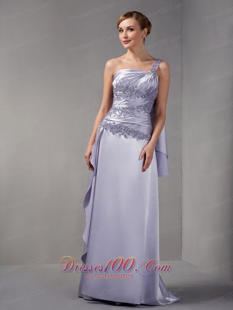 Customize Dress Of Bridal Mother One Shoulder