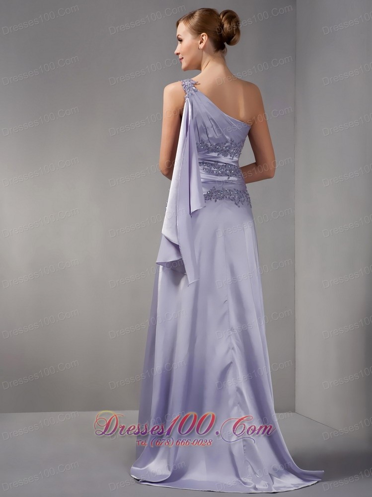 Customize Dress Of Bridal Mother One Shoulder