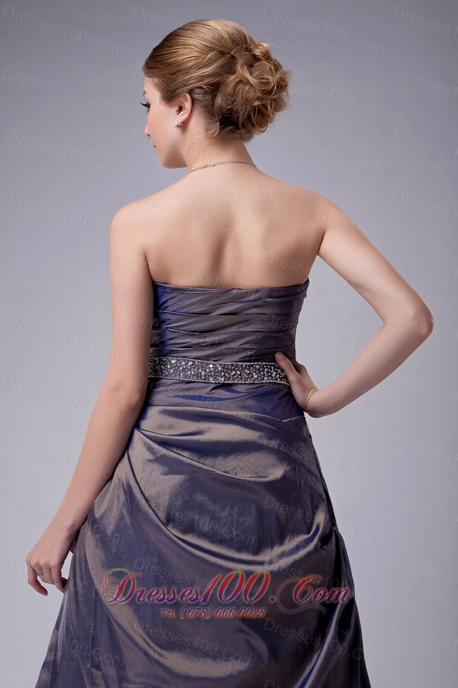 Purple Hand Flowers Mother Of The Bride Dress