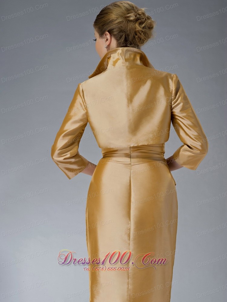 Yellow Sweetheart Ruch Mother Of The Bride Dress