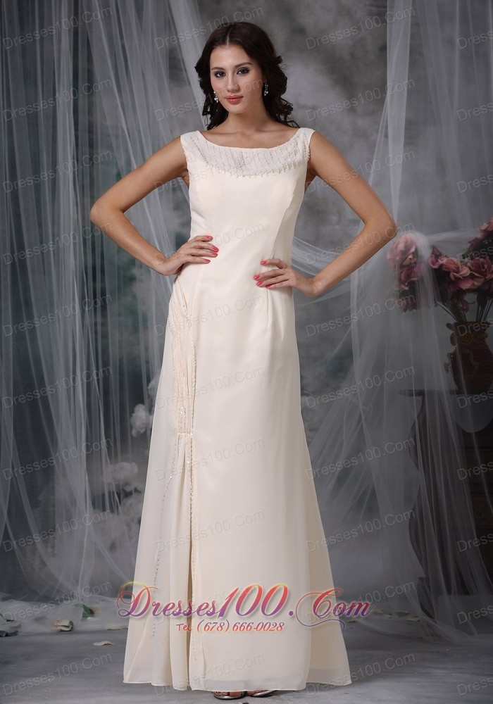 Champagne Mother Of The Bride Dress Chiffon Appliques