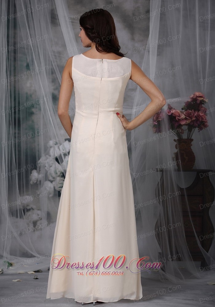 Champagne Mother Of The Bride Dress Chiffon Appliques