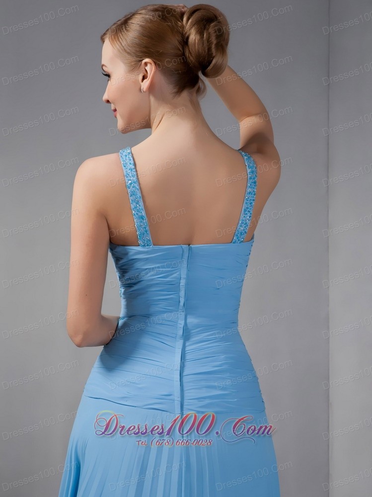 Teal Empire Mothers Dresses Straps Appliques Chiffon