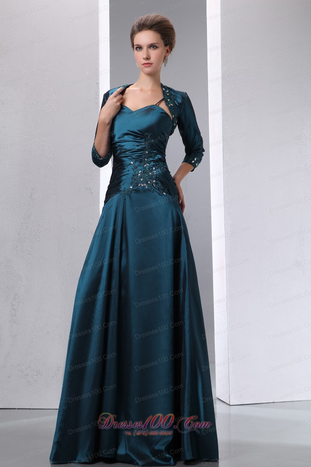 Lave Blue Floor Length 2013 Mom’S Dress With Ruches
