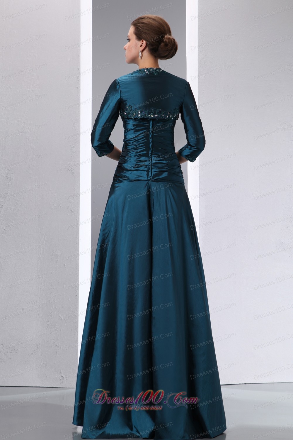 Lave Blue Floor Length 2013 Mom’S Dress With Ruches