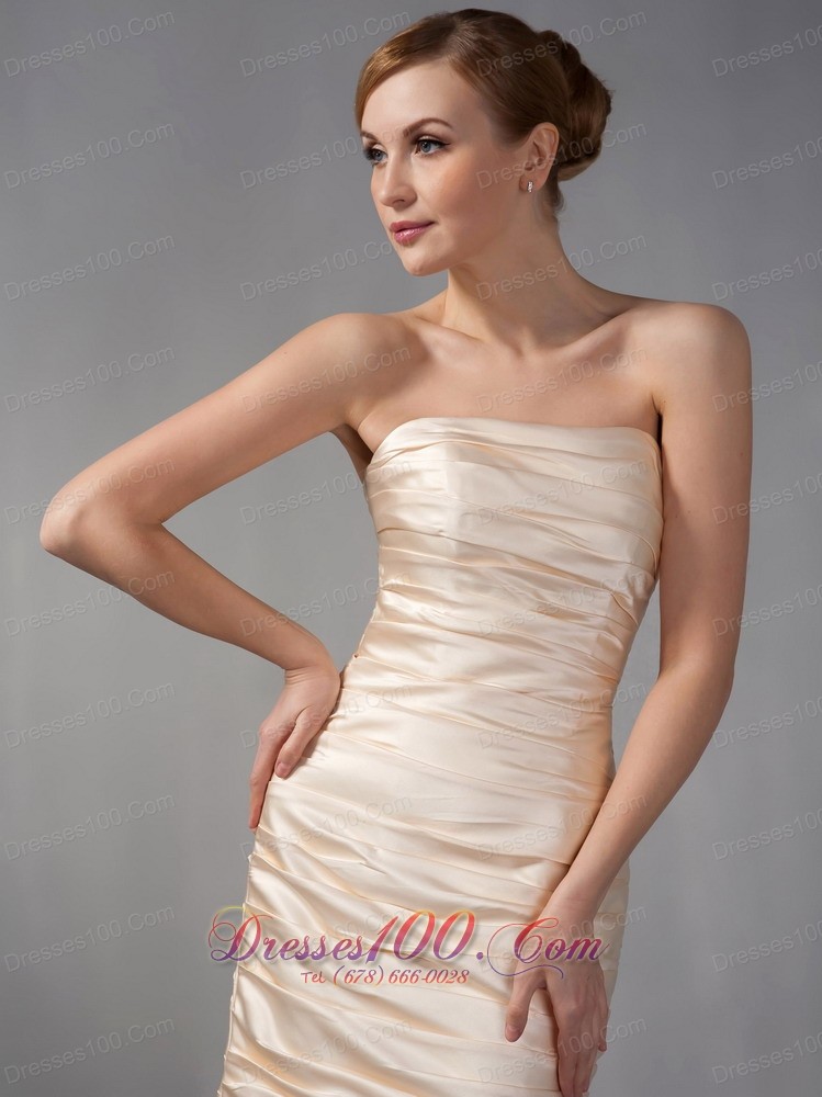 Jacket Ruch Champagne Short Mother Of The Bride Dress