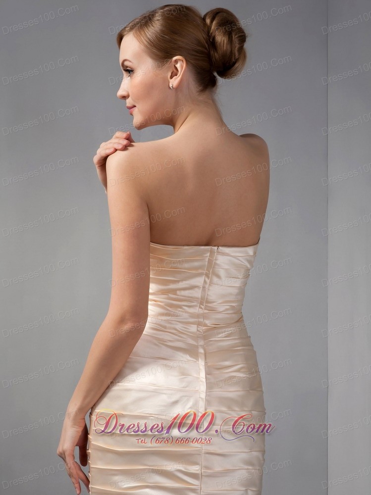 Jacket Ruch Champagne Short Mother Of The Bride Dress