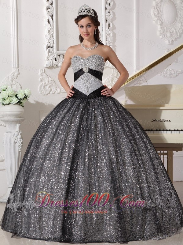 silver quinceanera dresses