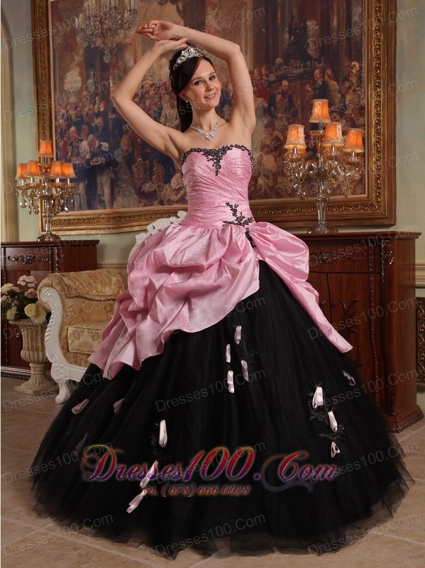 black quinceanera dresses with flowers