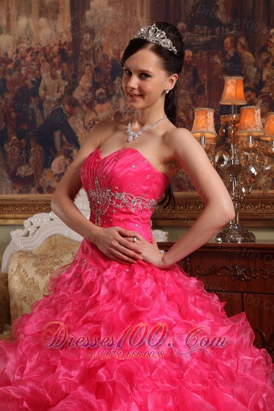 Red Sweetheart Floor-length Quinceanera Dress Under 200