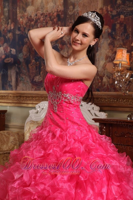 Red Sweetheart Floor-length Quinceanera Dress Under 200