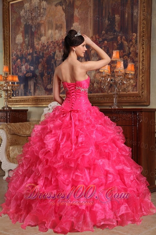 Red Sweetheart Floor-length Quinceanera Dress Under 200