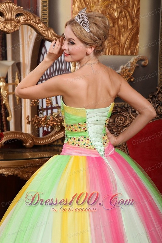 Latest Quinceanera Dress Sweetheart Tulle Beading