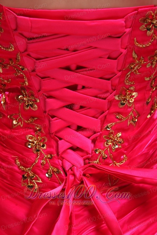 2013 Red Quinceanera Dress Organza Beading Pick-ups