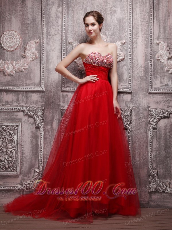 blood red prom dresses