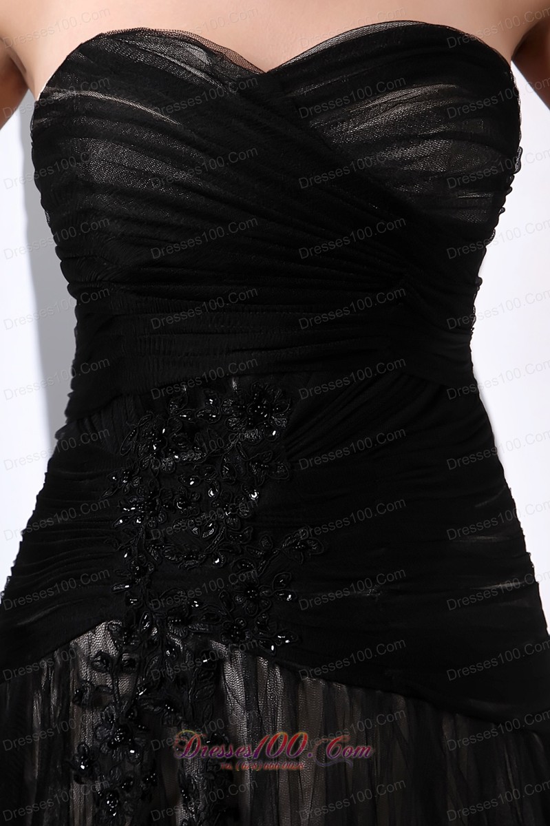 Black Empire Sweetheart Mother Dress Court Tulle