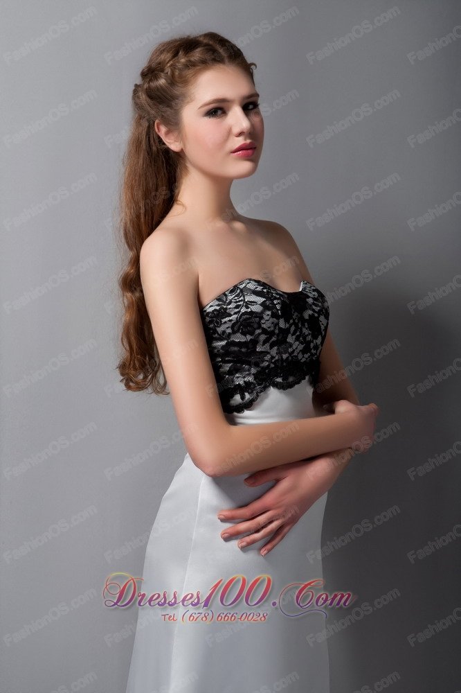 Gray Strapless Lace Bridesmaid Maxi Dress Floor-length Satin