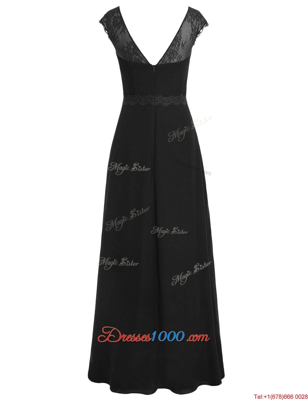 Custom Designed Scoop Chiffon Cap Sleeves Floor Length Juniors Evening Dress and Appliques