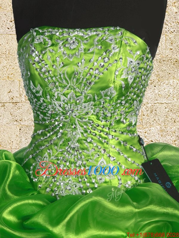 Flirting Beading and Embroidery Quinceanera Dresses Lace Up Sleeveless Floor Length