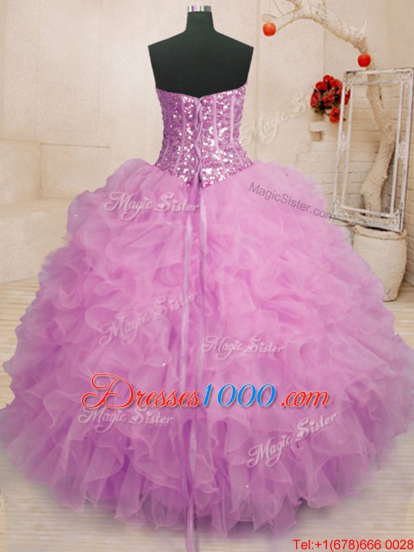 Dark Green Sleeveless Tulle Lace Up Quinceanera Gowns for Military Ball and Sweet 16 and Quinceanera