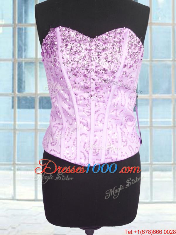 Inexpensive Rose Pink Sweetheart Lace Up Beading and Ruffles 15 Quinceanera Dress Sleeveless