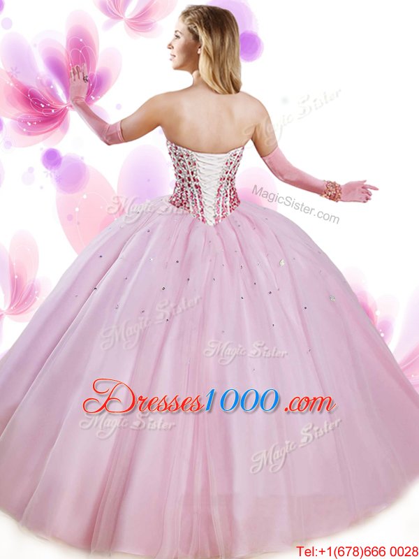 Aqua Blue Quinceanera Gowns Military Ball and Sweet 16 and Quinceanera and For with Beading Sweetheart Sleeveless Lace Up
