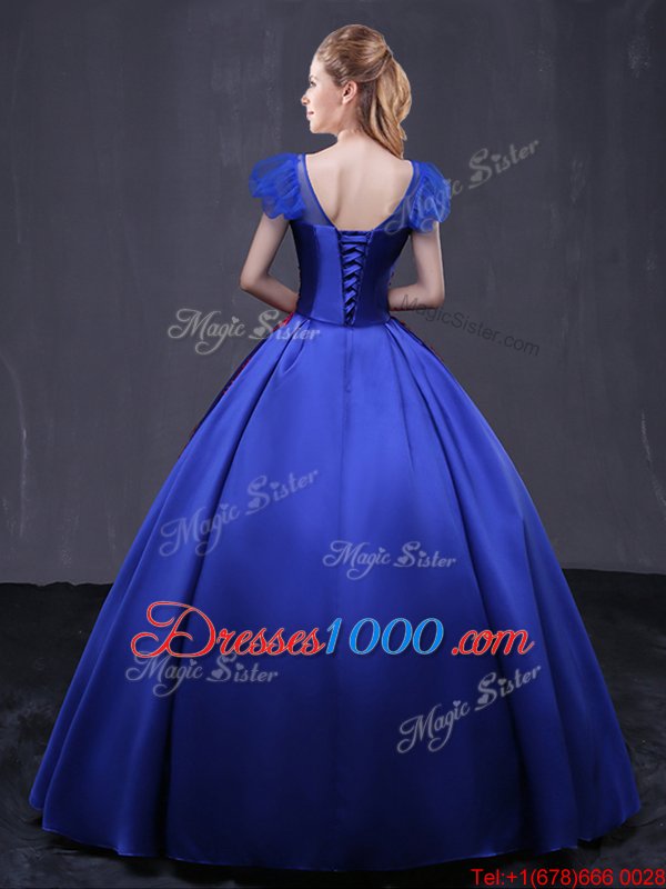 Designer Off the Shoulder Tulle Sleeveless Floor Length Quinceanera Gown and Appliques
