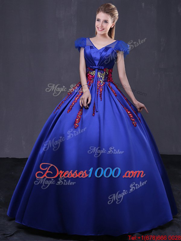 Designer Off the Shoulder Tulle Sleeveless Floor Length Quinceanera Gown and Appliques