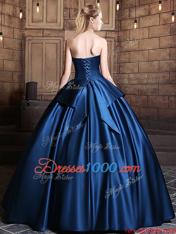 Sleeveless Appliques Lace Up Quinceanera Dress