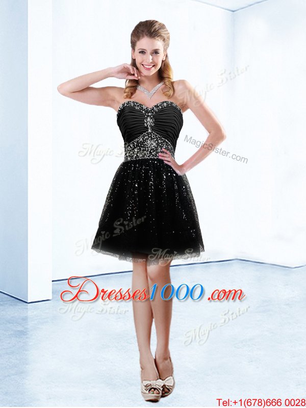 Charming Black Lace Up Sweetheart Beading Pageant Dress Toddler Tulle Sleeveless