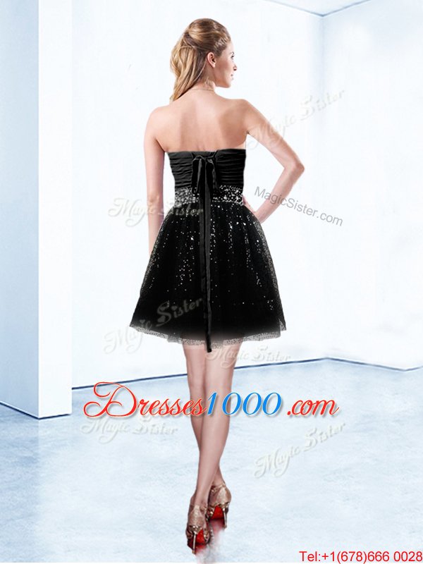 Charming Black Lace Up Sweetheart Beading Pageant Dress Toddler Tulle Sleeveless